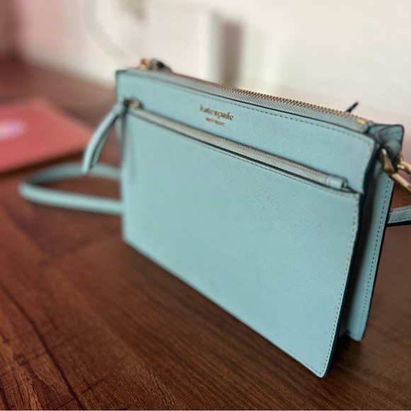 Kate Spade Cameron Zip Crossbody Light Blue - Picture 5 of 8